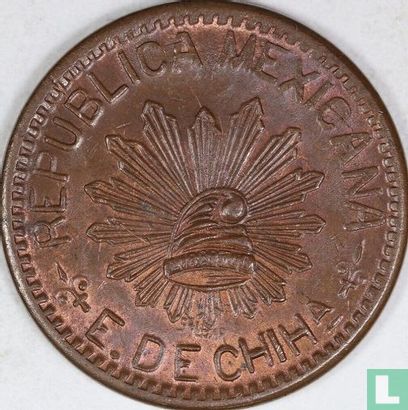 Chihuahua 10 centavos 1915 (copper) - Image 2