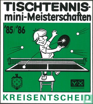Tischtennis mini-Meisterschaften '85/'86 Kreisentscheid