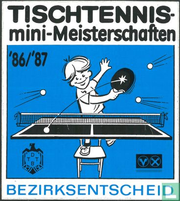 Tischtennis mini-Meisterschaften '86/'87 Bezirksentscheid