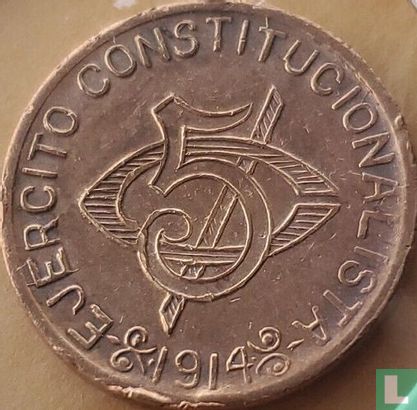 Chihuahua 5 centavos 1914 (type 2 - copper) - Image 1