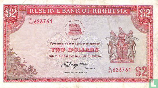 Rhodesien 2 Dollar - Bild 1