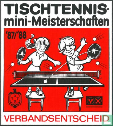 Tischtennis mini-Meisterschaften '87/'88 Verbandsentscheid