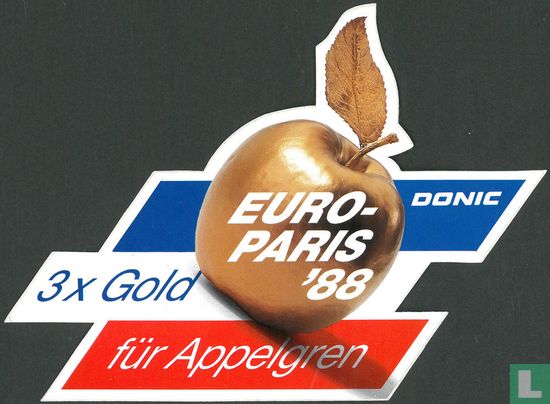 Donic Euro-Paris '88 3x gold für Appelgren