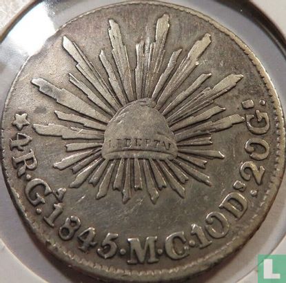 Mexique 4 reales 1845 (Ga MC) - Image 1