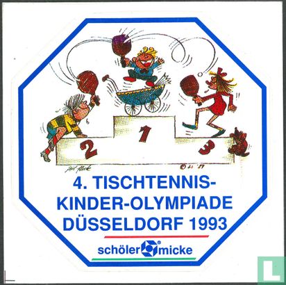4.Tischtennis Kinder-olympiade Düsseldorf 1993