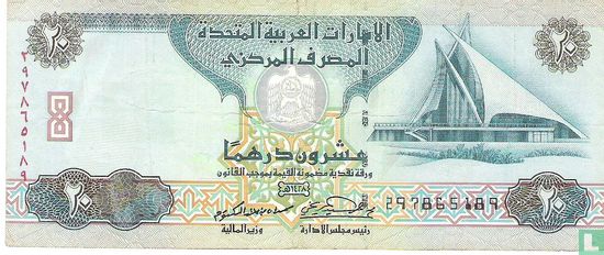 Verenigde Arabische Emiraten 20 Dirhams - Afbeelding 1