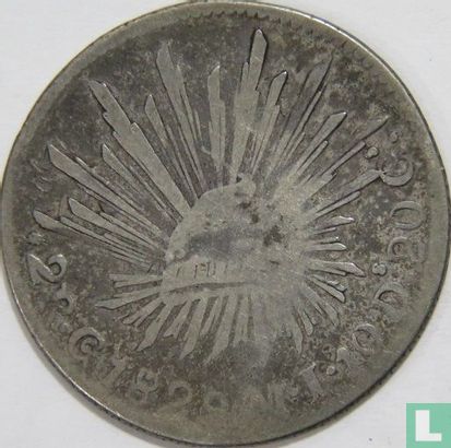 Mexique 2 reales 1829 (Go MJ) - Image 1