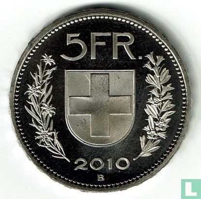 Suisse 5 francs 2010 - Image 1