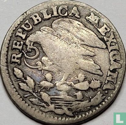 Mexiko ½ Real 1824 (Mo JM) - Bild 2