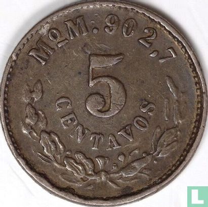 Mexico 5 centavos 1903 (Mo M) - Afbeelding 2