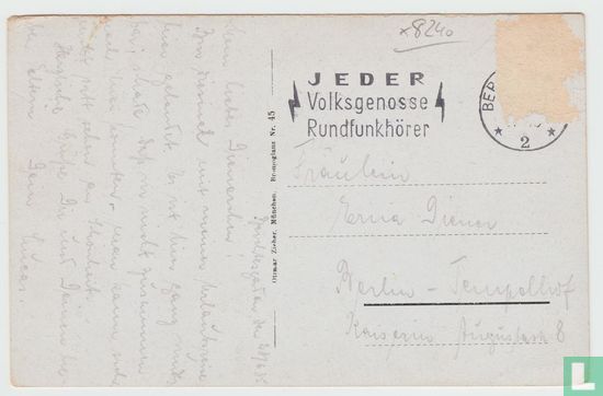 Königssee Vom Malerwinkel Bayern Ansichtskarten Lake Bavaria 1935 Postcard - Image 2