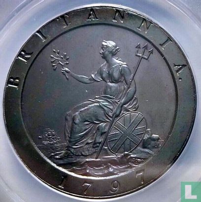 Royaume-Uni 1 penny 1797 - Image 1