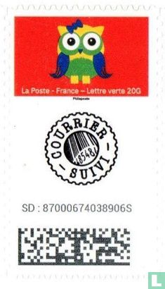 Postzegel met volgoptie