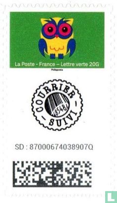 Postzegel met volgoptie