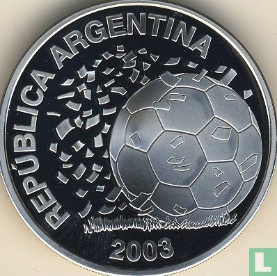 Argentina 5 pesos 2003 (PROOF) "2006 Football World Cup in Germany" - Image 1