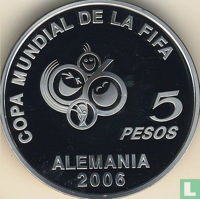 Argentinien 5 Peso 2003 (PP) "2006 Football World Cup in Germany" - Bild 2