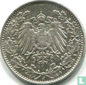 Duitse Rijk ½ mark 1911 (J) - Afbeelding 2