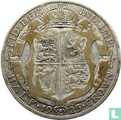 Verenigd Koninkrijk ½ crown 1925 - Afbeelding 1