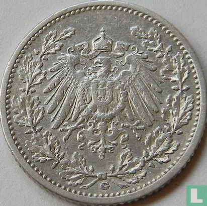 Duitse Rijk ½ mark 1911 (G) - Afbeelding 2
