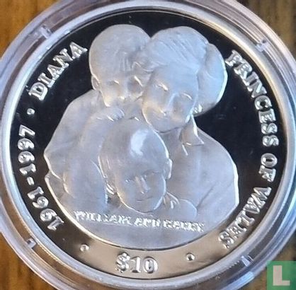 Sierra Leone 10 dollars 2007 (PROOF) "10th anniversary Death of Princess Diana" - Afbeelding 2