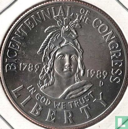 Verenigde Staten ½ dollar 1989 "Bicentennial of the United States Congress" - Afbeelding 1