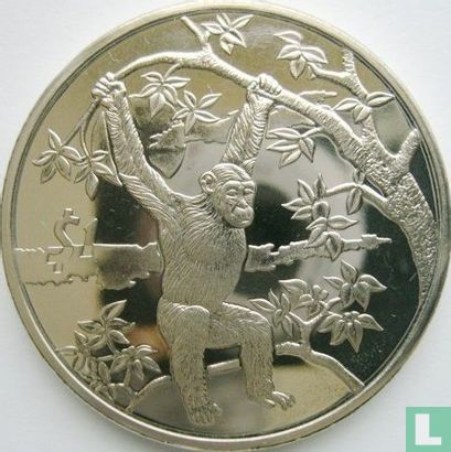 Sierra Leone 1 dollar 2006 "Chimpanzee" - Image 2