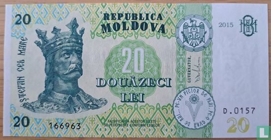 Moldova 20 Leic - Image 1