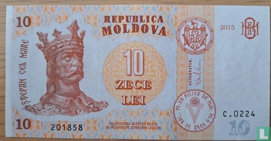 Moldova 10 Leic - Image 1