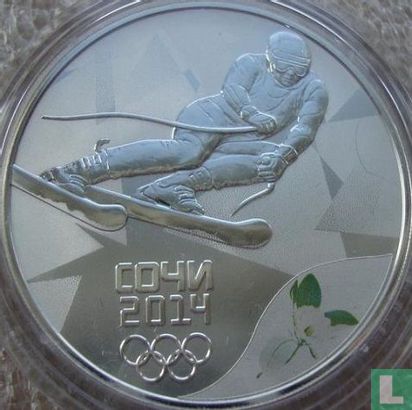 Russia 3 rubles 2014 (PROOF) "Winter Olympics in Sochi - Alpine skiing" - Image 2