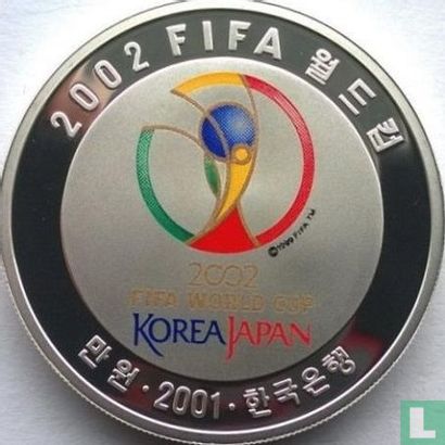 Corée du Sud 10000 won 2001 (BE) "2002 Football World Cup in Korea and Japan - Busan stadium" - Image 1