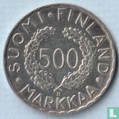 Finland 500 markkaa 1952 (misslag) "Summer Olympics in Helsinki" - Afbeelding 2