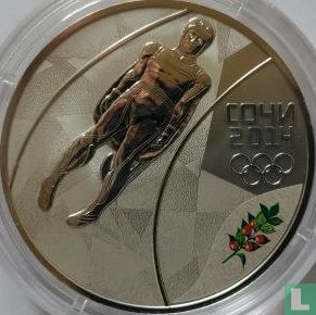 Rusland 3 roebels 2014 (PROOF) "Winter Olympics in Sochi - Luge" - Afbeelding 2