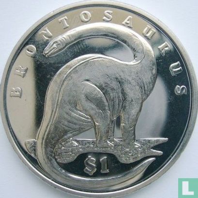 Sierra Leone 1 dollar 2006 "Brontosaurus" - Image 2