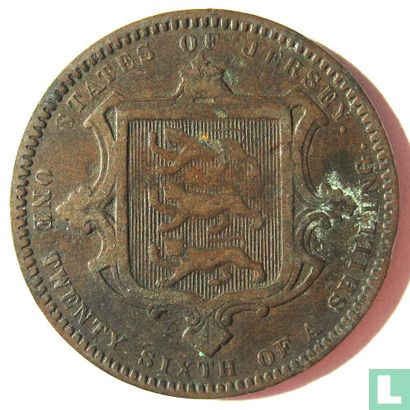 Jersey 1/26 shilling 1870 - Image 2