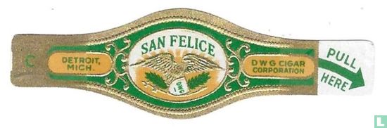 San Felice DWG - Dwg Cigar Corporation Pull Here - Detroit Mich. - Afbeelding 1