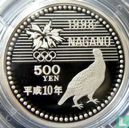 Japan 500 yen 1998 (year 10 - PROOF) "Winter Olympics in Nagano" - Image 1