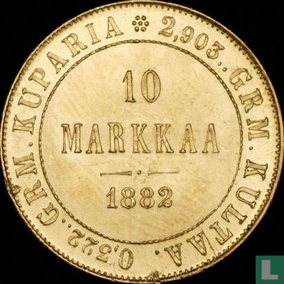 Finland 10 markkaa 1882 - Image 1