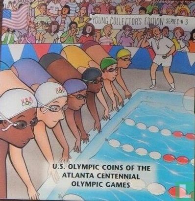 Verenigde Staten ½ dollar 1996 (folder) "Summer Olympics in Atlanta - Swimming" - Afbeelding 1