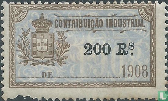 Contribuição industrial 200 Reis