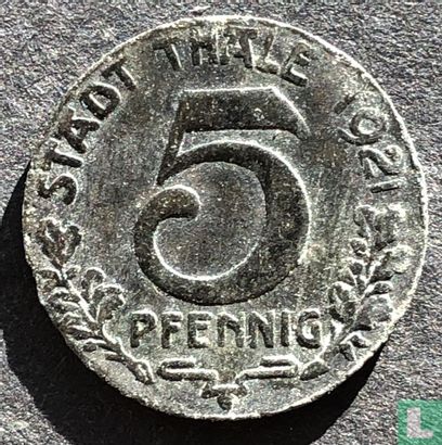 Thale 5 pfennig 1921 (zink) - Afbeelding 1