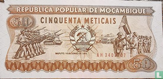 Mozambique 50 Meticais  - Afbeelding 1