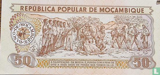 Mozambique 50 Meticais  - Afbeelding 2