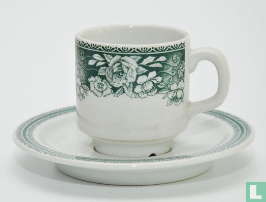 Coffee cup and saucer - Sonja 305 - Decor Windsor blue - Mosa - Image 1