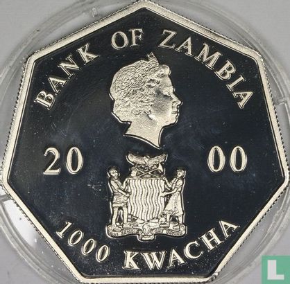 Zambia 1000 kwacha 2000 (PROOF) "Year calendar 2001" - Afbeelding 1