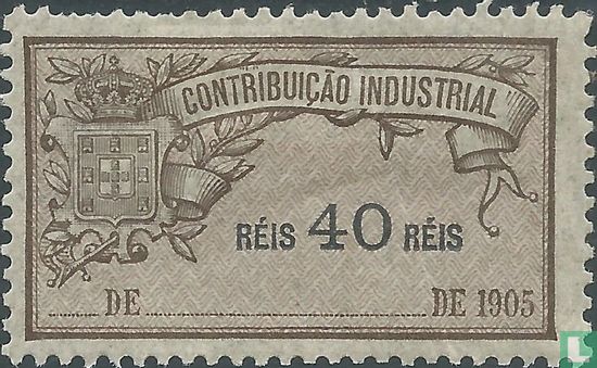 Contribuição industrial 40 Reis