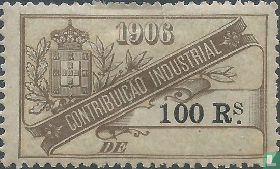 Contribuição industrial 100 Reis