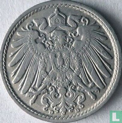 Duitse Rijk 5 pfennig 1911 (D) - Afbeelding 2