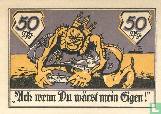 Altenwerder u. Finkenwärder - 50 Pfennig (4) 1921 - Afbeelding 2
