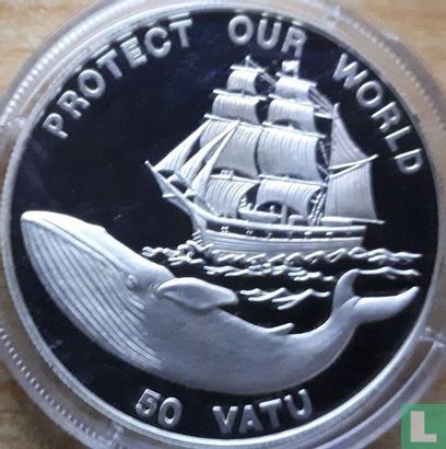 Vanuatu 50 vatu 1993 (PROOF) "Protect our World" - Afbeelding 2