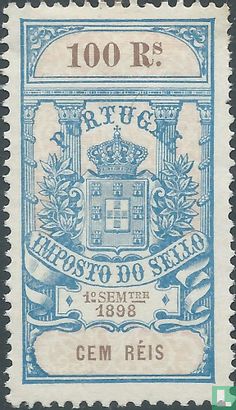 Imposto do sello 100 Reis